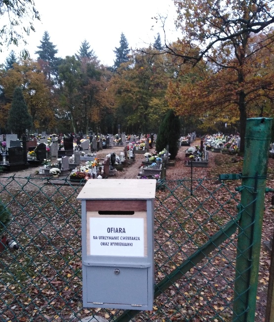 Ofiary na utrzymanie cmentarza, wymienianki za zmarłych